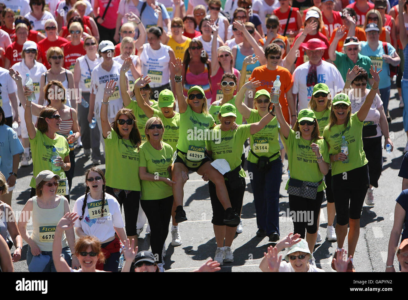Athletics Flora Womens 10 Kilometer Mini Marathon Dublin. Runners