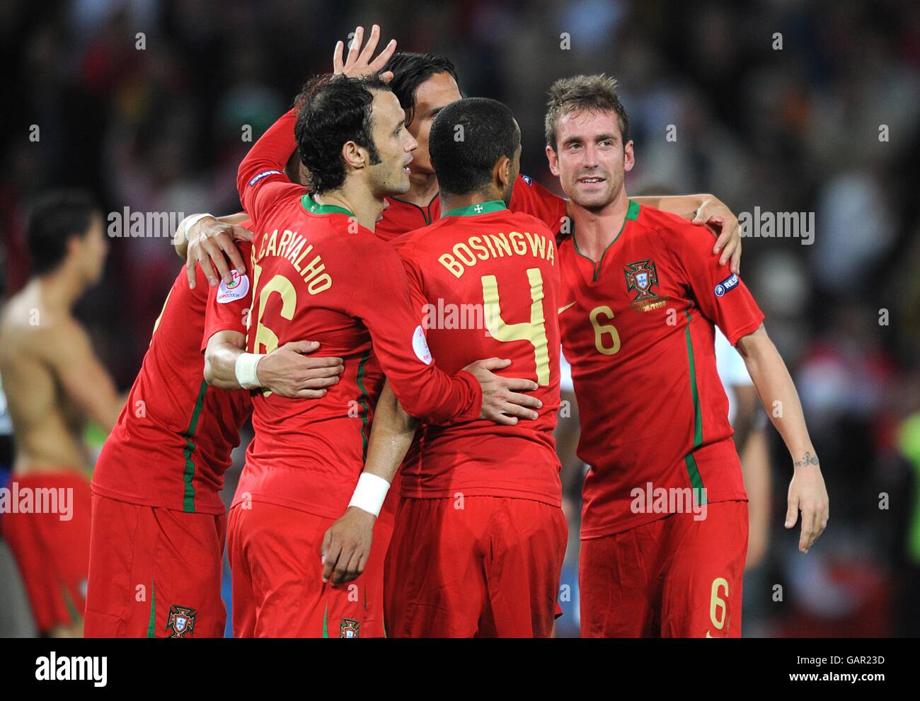 Soccer - UEFA European Championship 2008 - Group A - Portugal v Turkey - Stade de Geneve Stock Photo