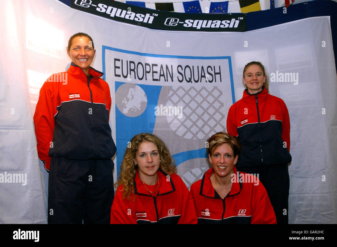 Squash - 2003 European Championships - Nottingham. Great Britain Ladies, team group Stock Photo