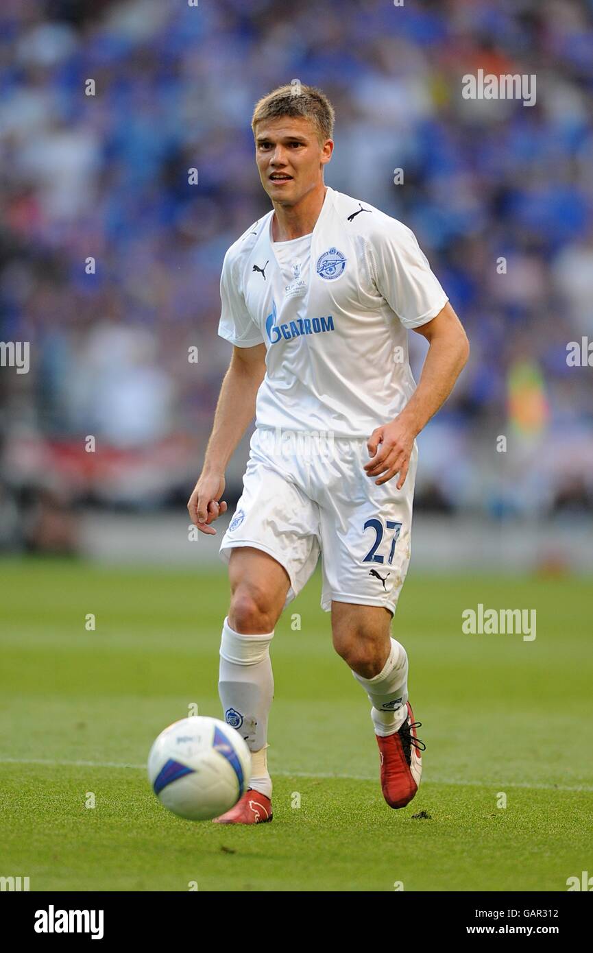 Soccer - UEFA Cup - Final - FC Zenit Saint Petersburg v Rangers - City Of Manchester Stadium. Igor Denisov, Zenit St Petersburg Stock Photo