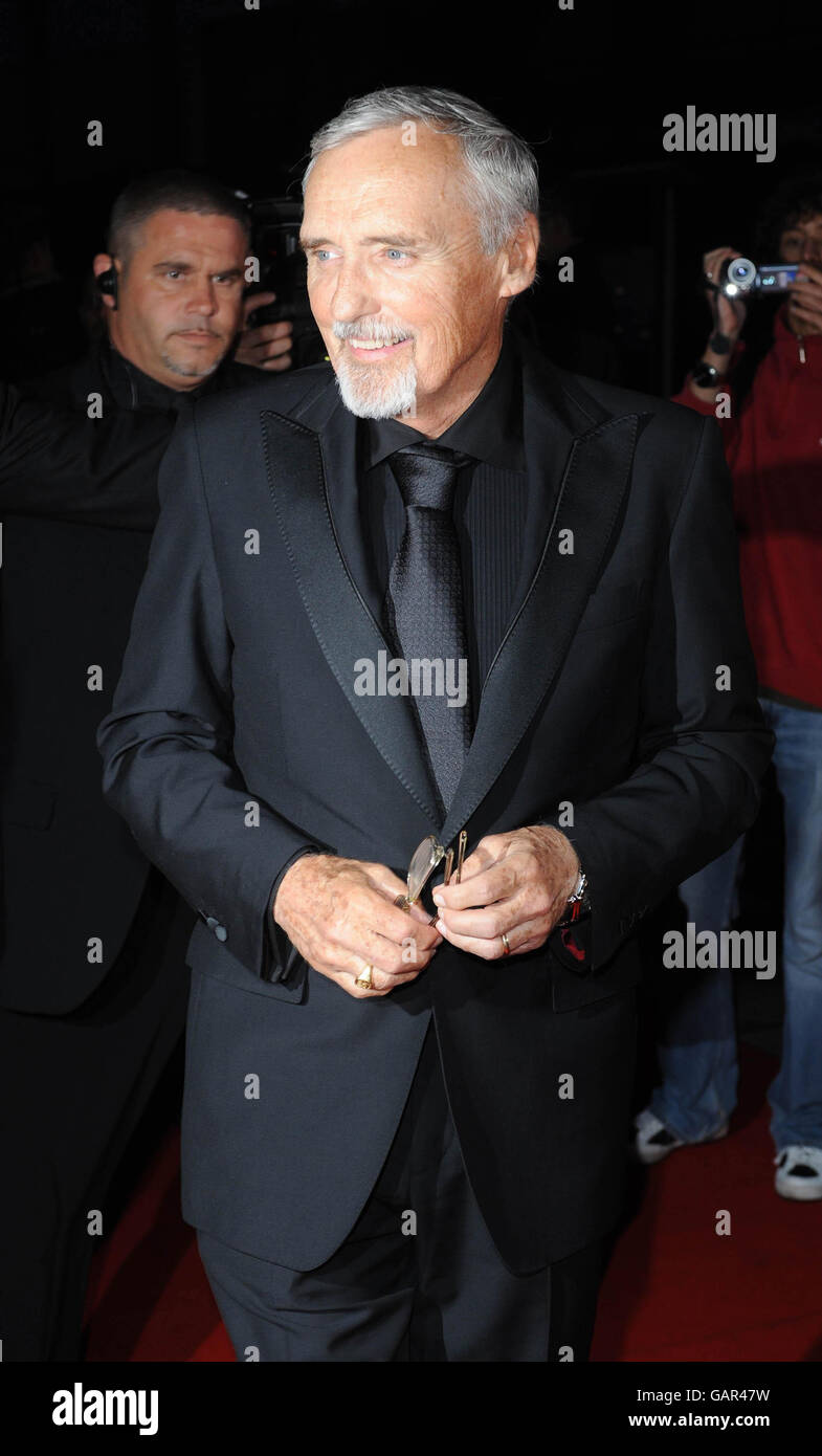 AP OUT Actor Dennis Hopper arrives at the Palm Beach Casino for the Partouche Charity Poker Festival in Cannes, France during the 61st Cannes International Film Festival. Stock Photo