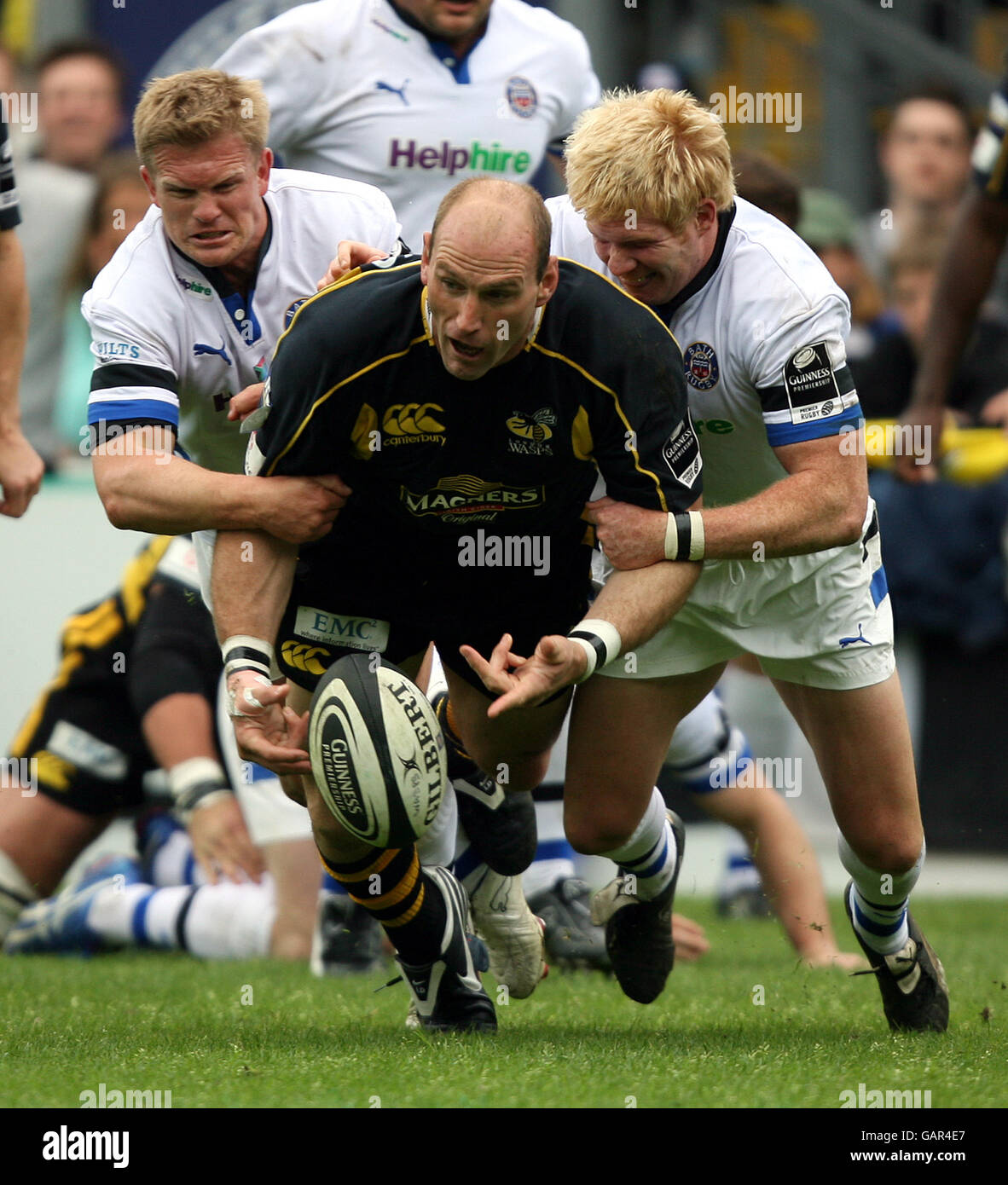 Rugby Union - Guinness Premiership - Semi Final - London Wasps v Bath Rugby - Adams Park Stock Photo
