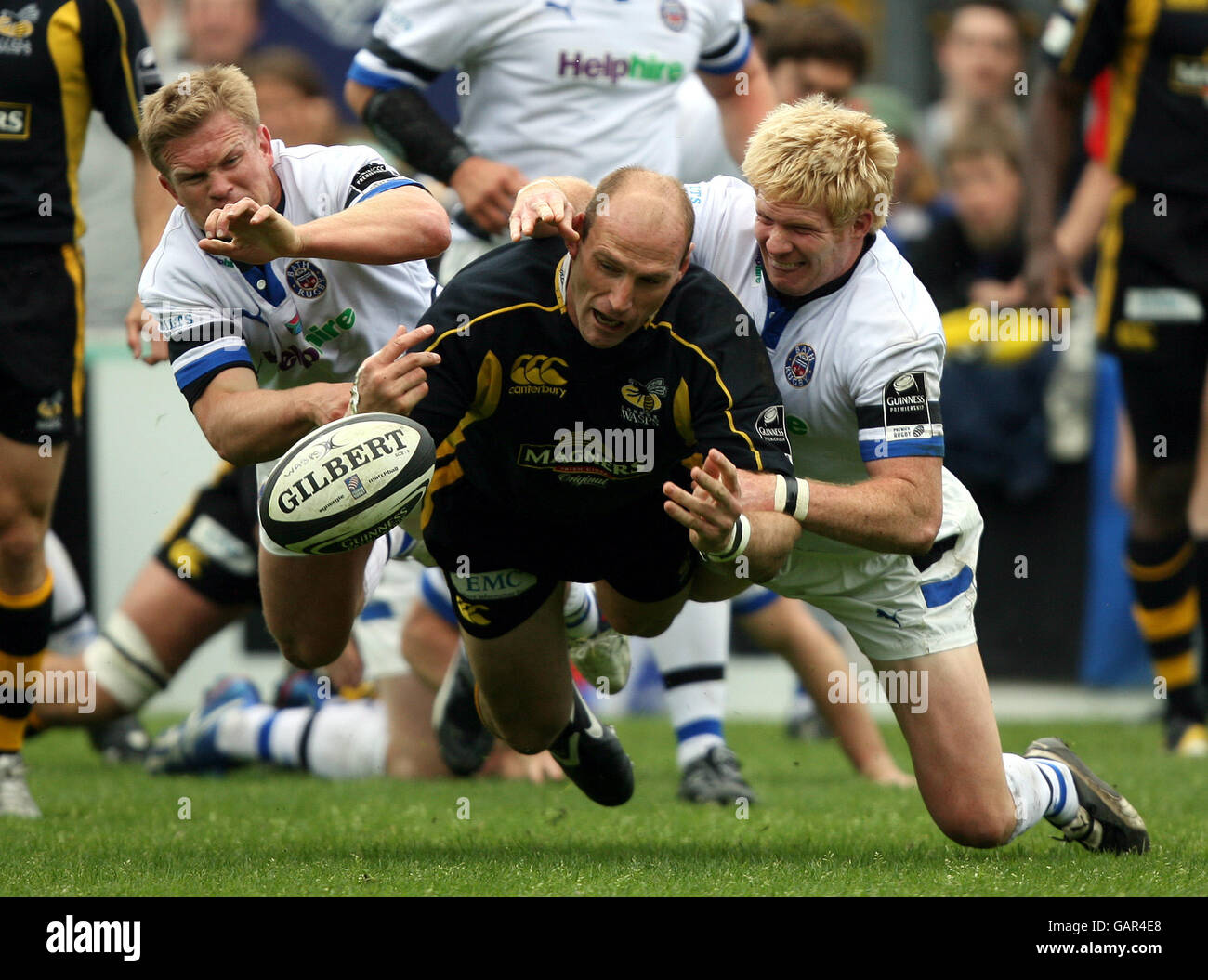 Rugby Union - Guinness Premiership - Semi Final - London Wasps v Bath Rugby - Adams Park Stock Photo