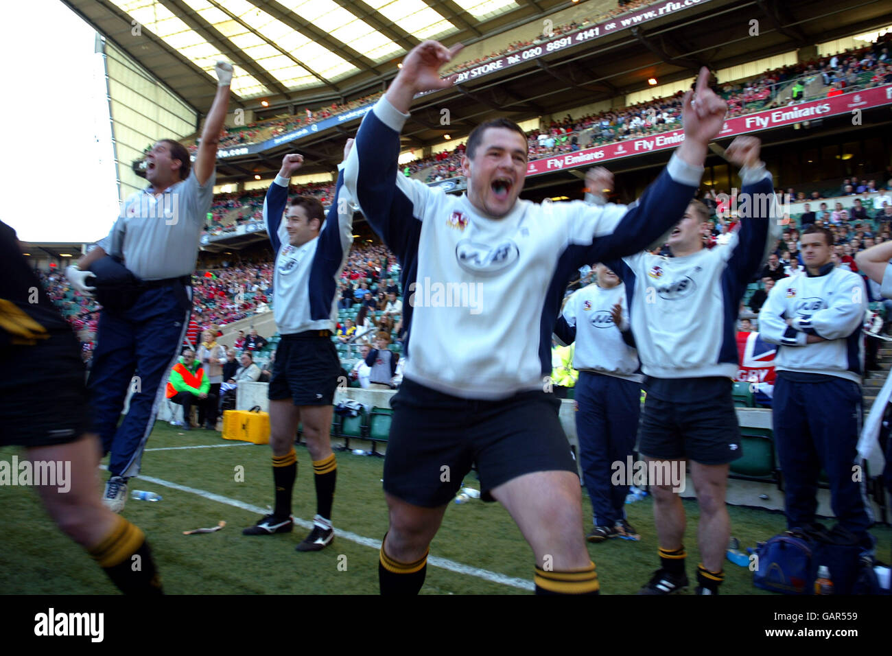Rugby Union Powergen Shield Final Orrell v Exeter Chiefs Stock
