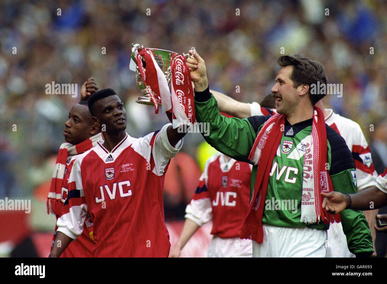 Soccer - Coca Cola Cup Final - Arsenal v Sheffield Wednesday - Wembley Stadium Stock Photo