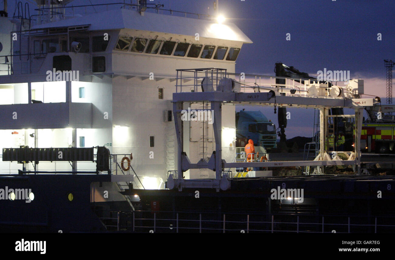 Police officers on board the pascal hi-res stock photography and images ...