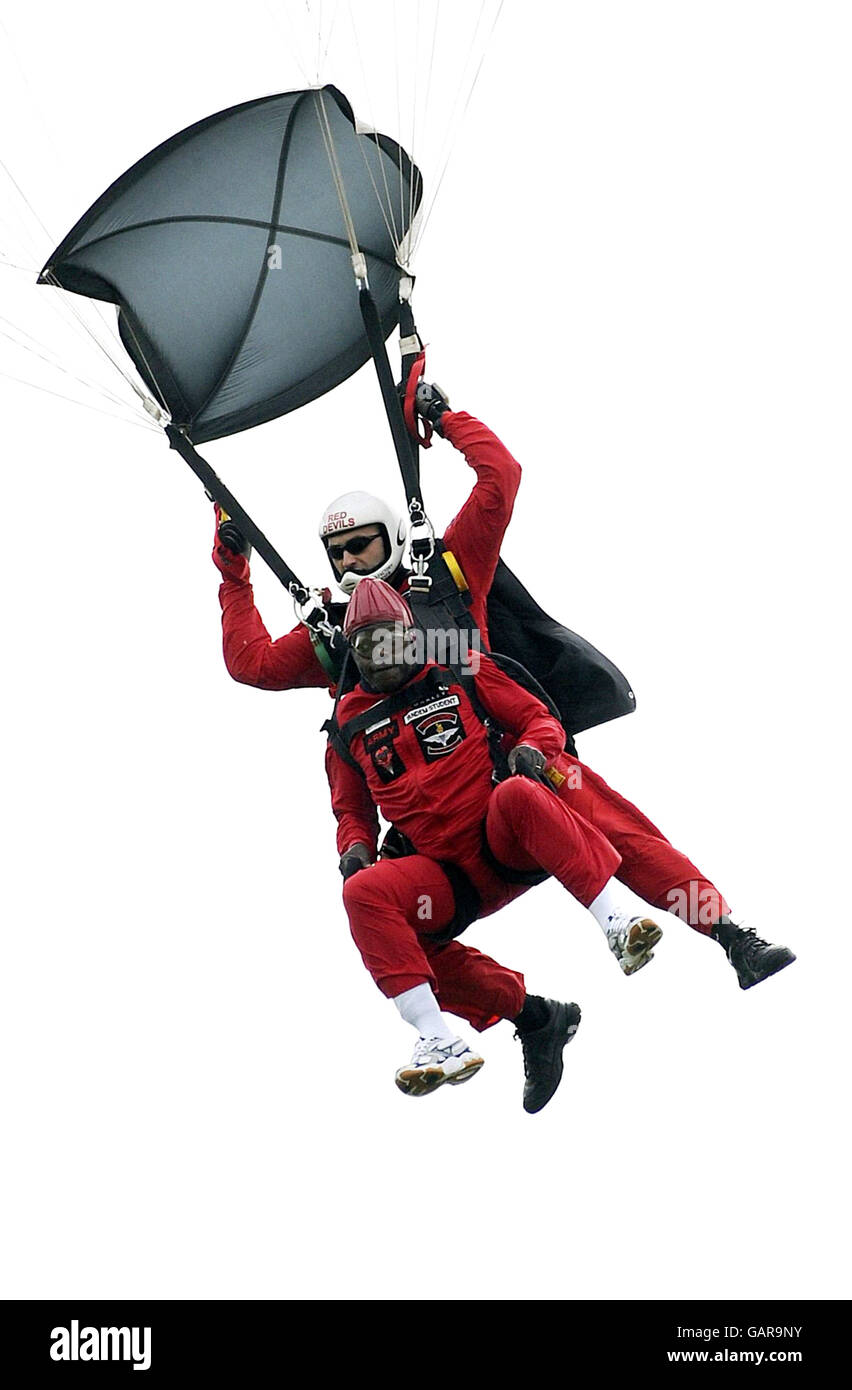 Archbishop's parachute jump Stock Photo