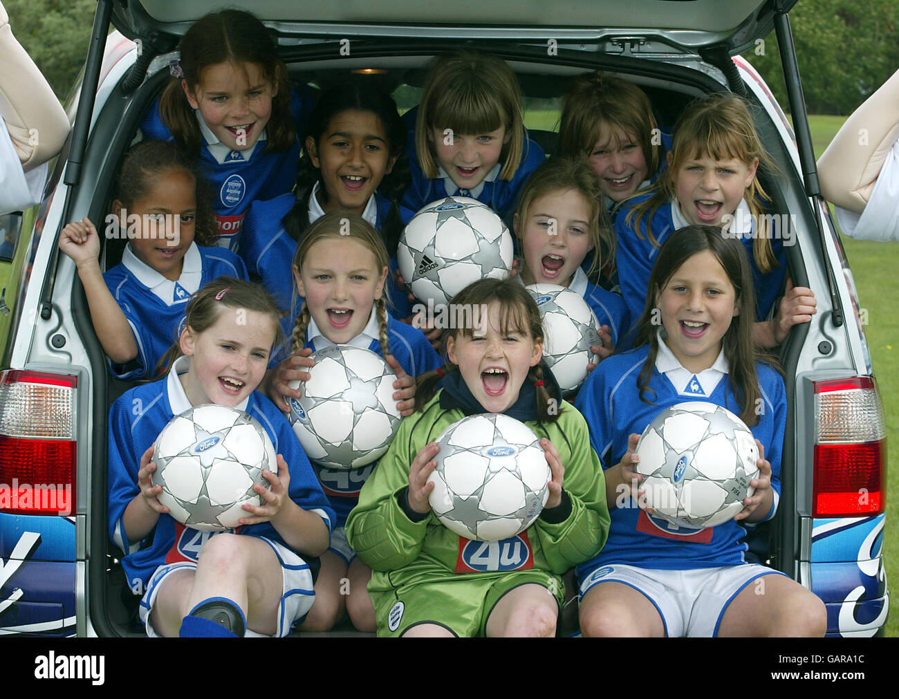 Soccer - Ford Competition winners. Ford Competition winners Stock Photo