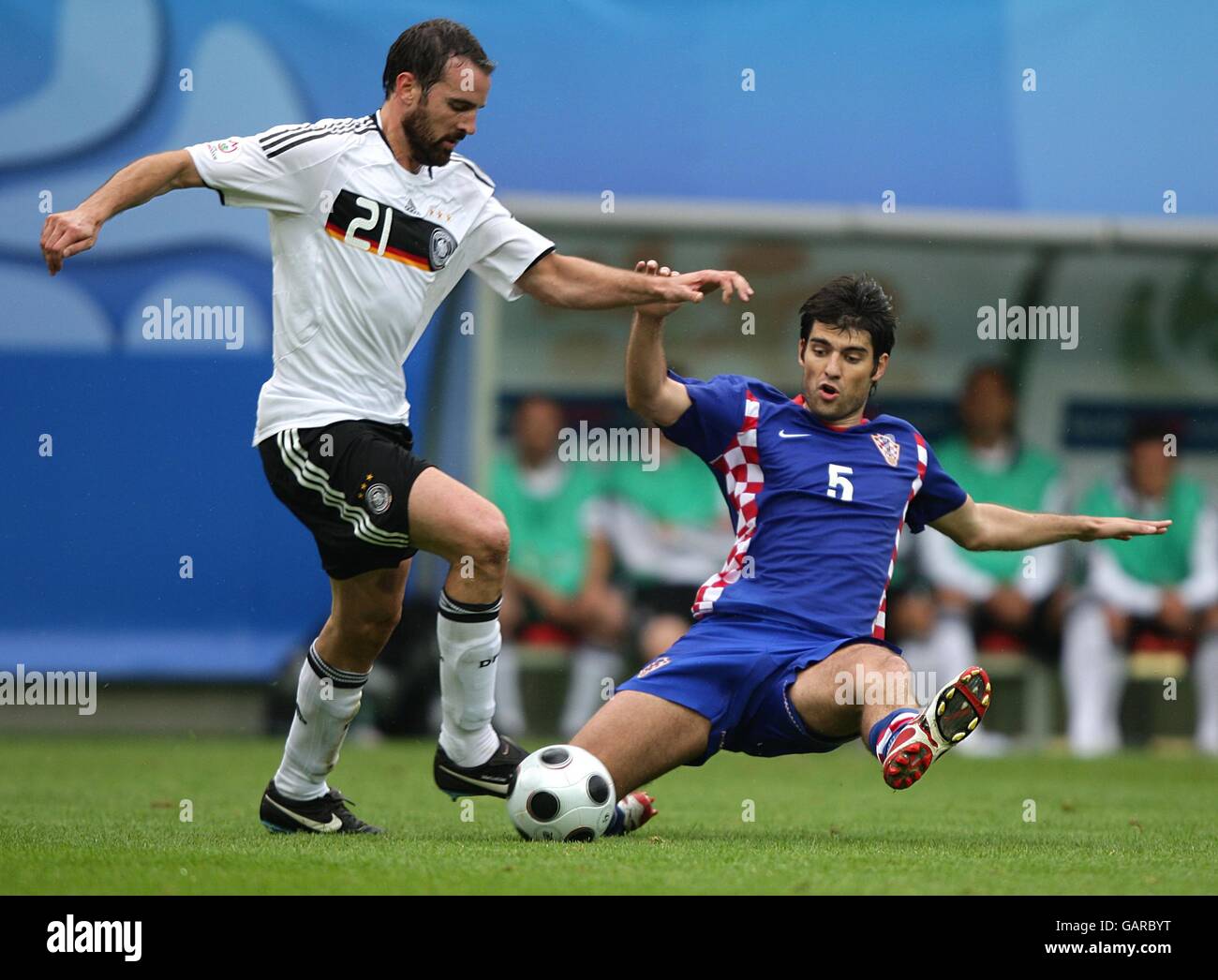 Full length football eurogal crogerm euro euro2008 2008 hires stock