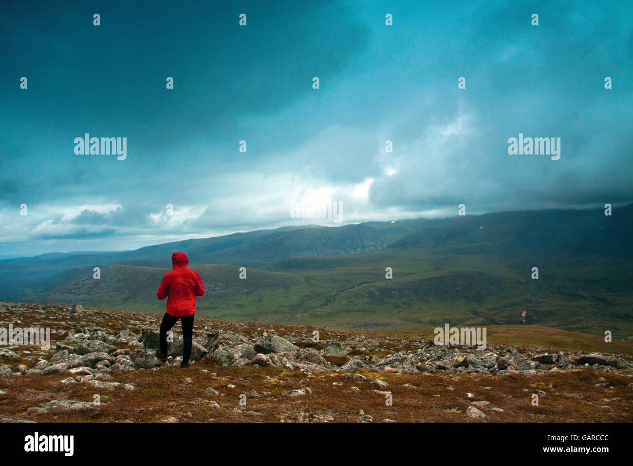 The Northern Corries from Creag Dhubh, Cairngorm National Park, Badenoch and Speyside Stock Photo