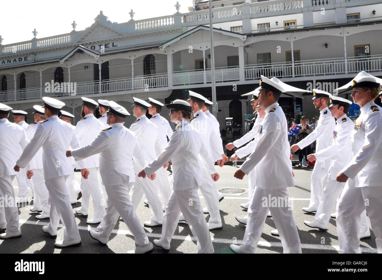 Formation dress whites hi-res stock photography and images - Alamy