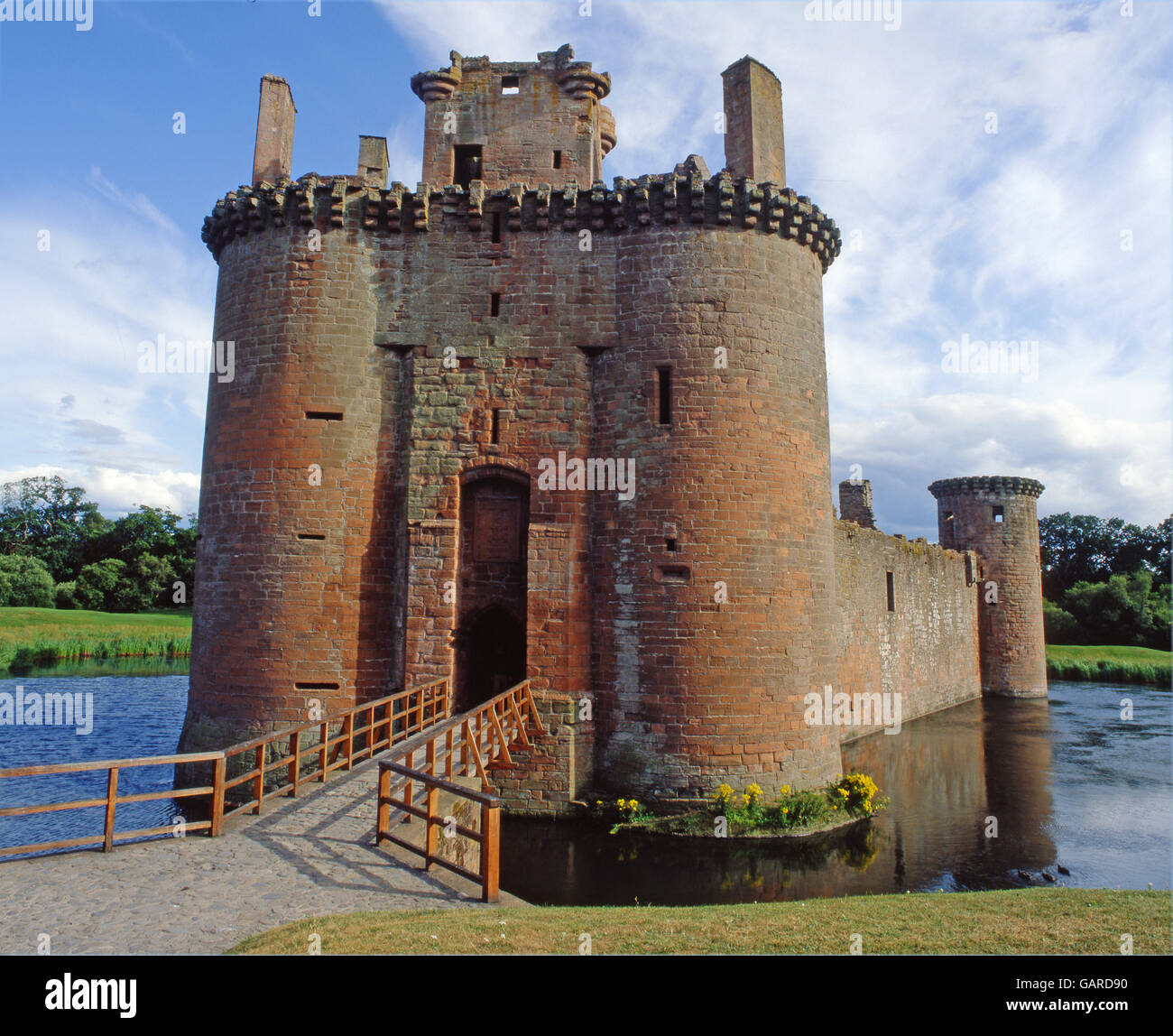 Caerlaverock castle, Dumfries & Galloway Stock Photo