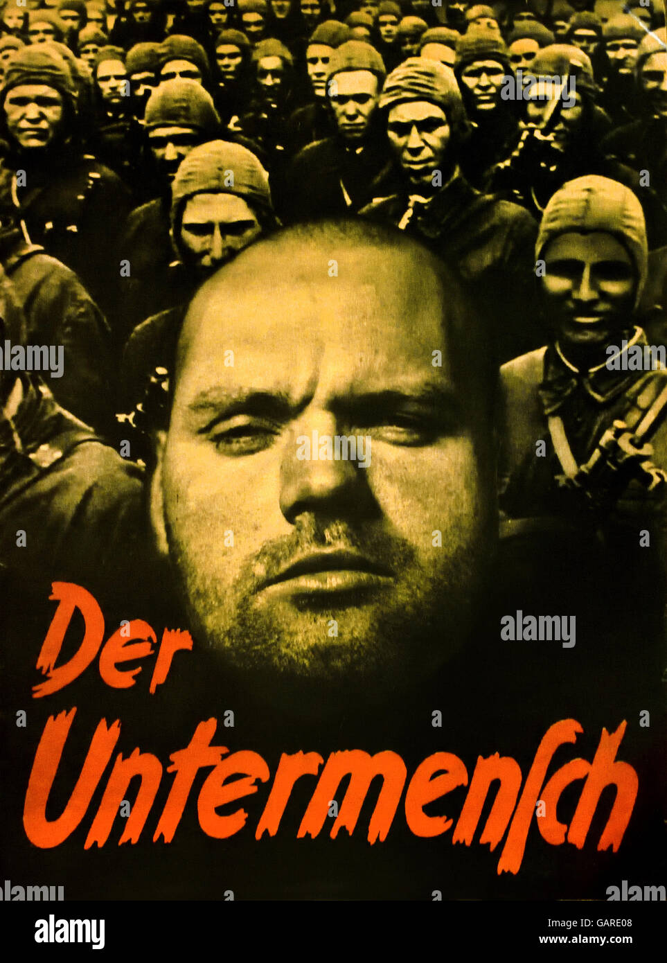 Der Untermensch  - subhuman creature  Berlin Nazi Germany ( Nordland Verlag Berlin 1942 ) Stock Photo