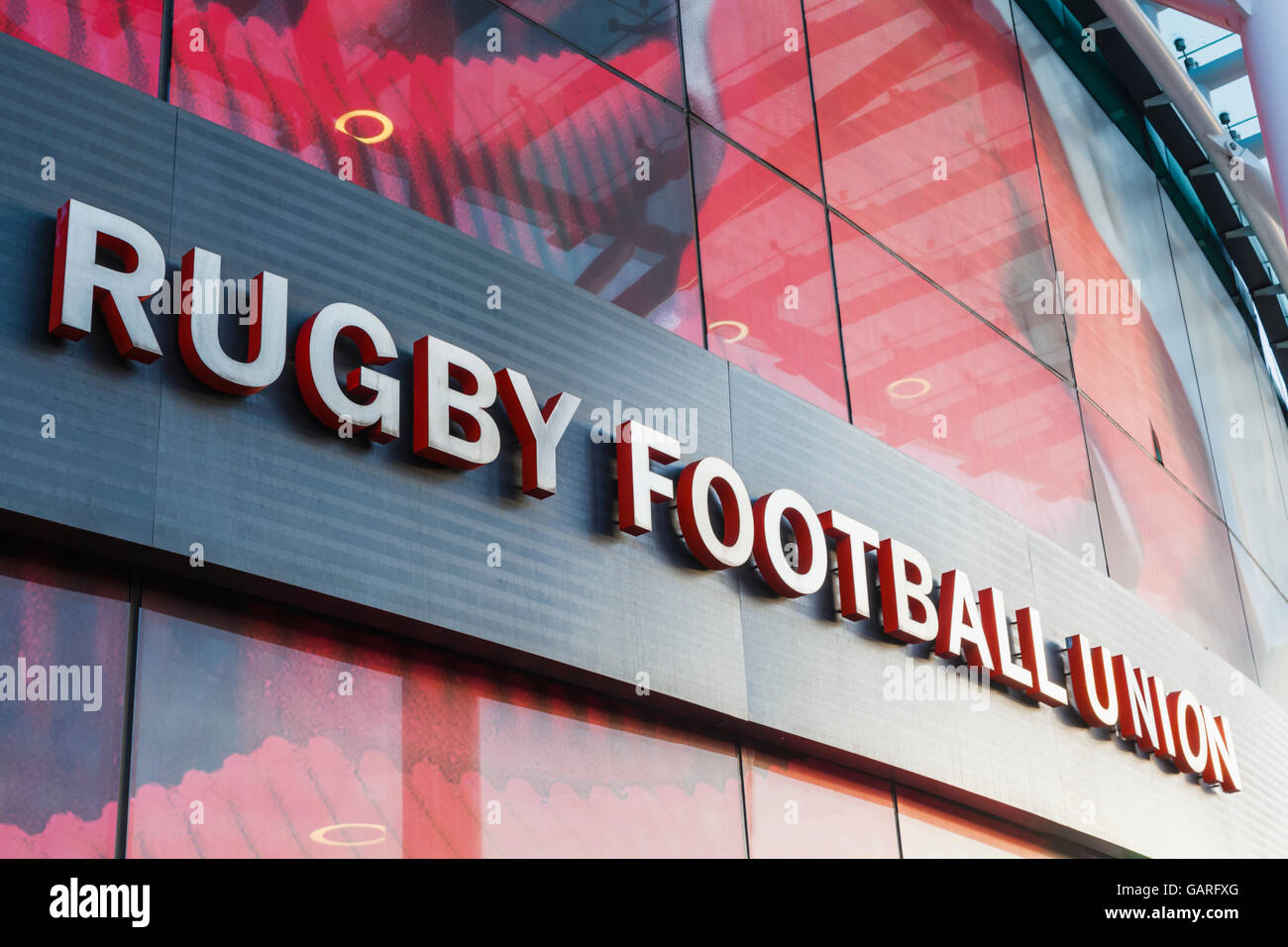 England Rugby Sign England, London, Richmond, Twickenham Rugby Stadium, Rugby Football ...