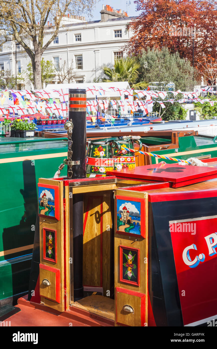 England, London, Little Venice, Canal Boats at Annual Canalway