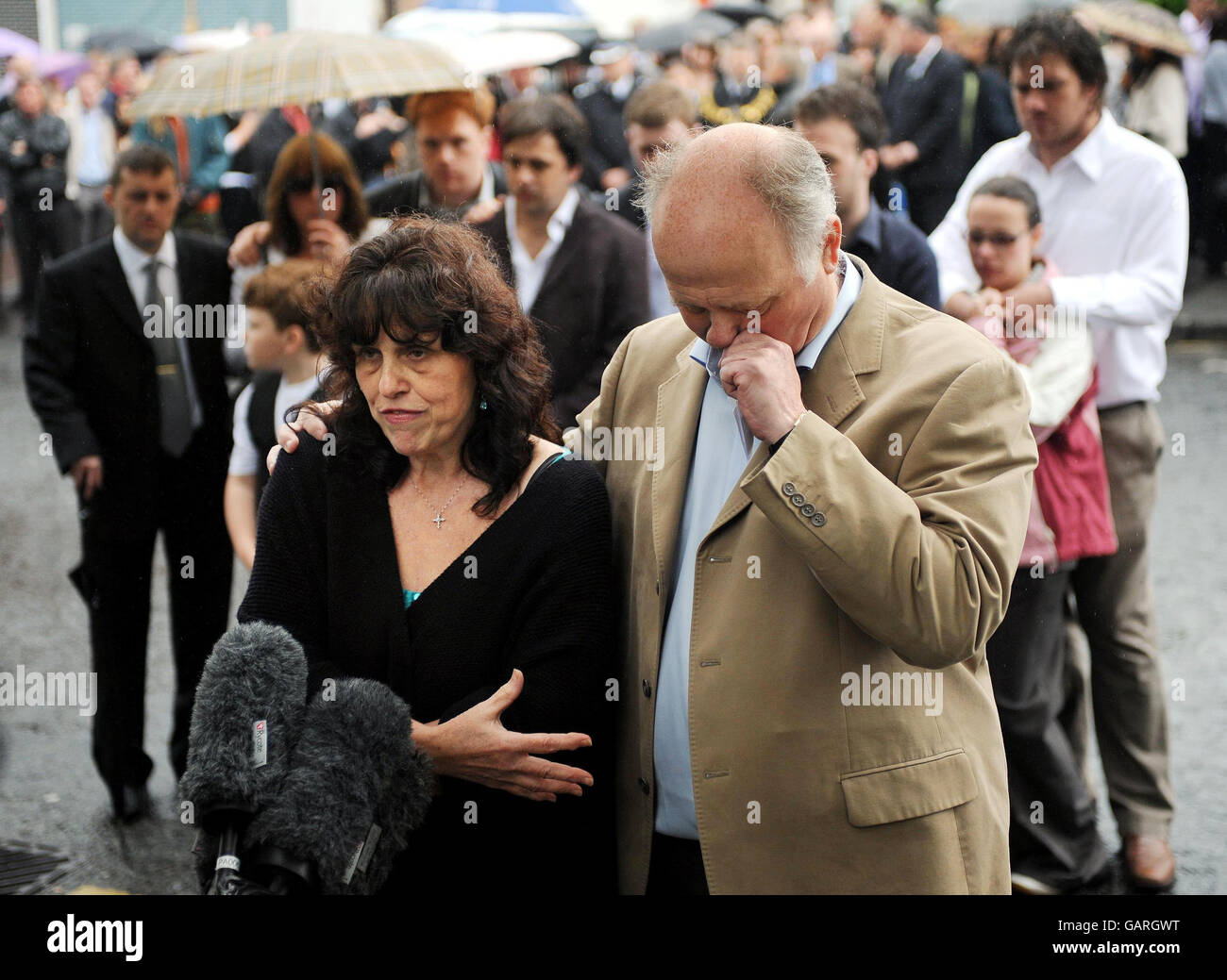 Jimmy Mizen memorial service Stock Photo - Alamy