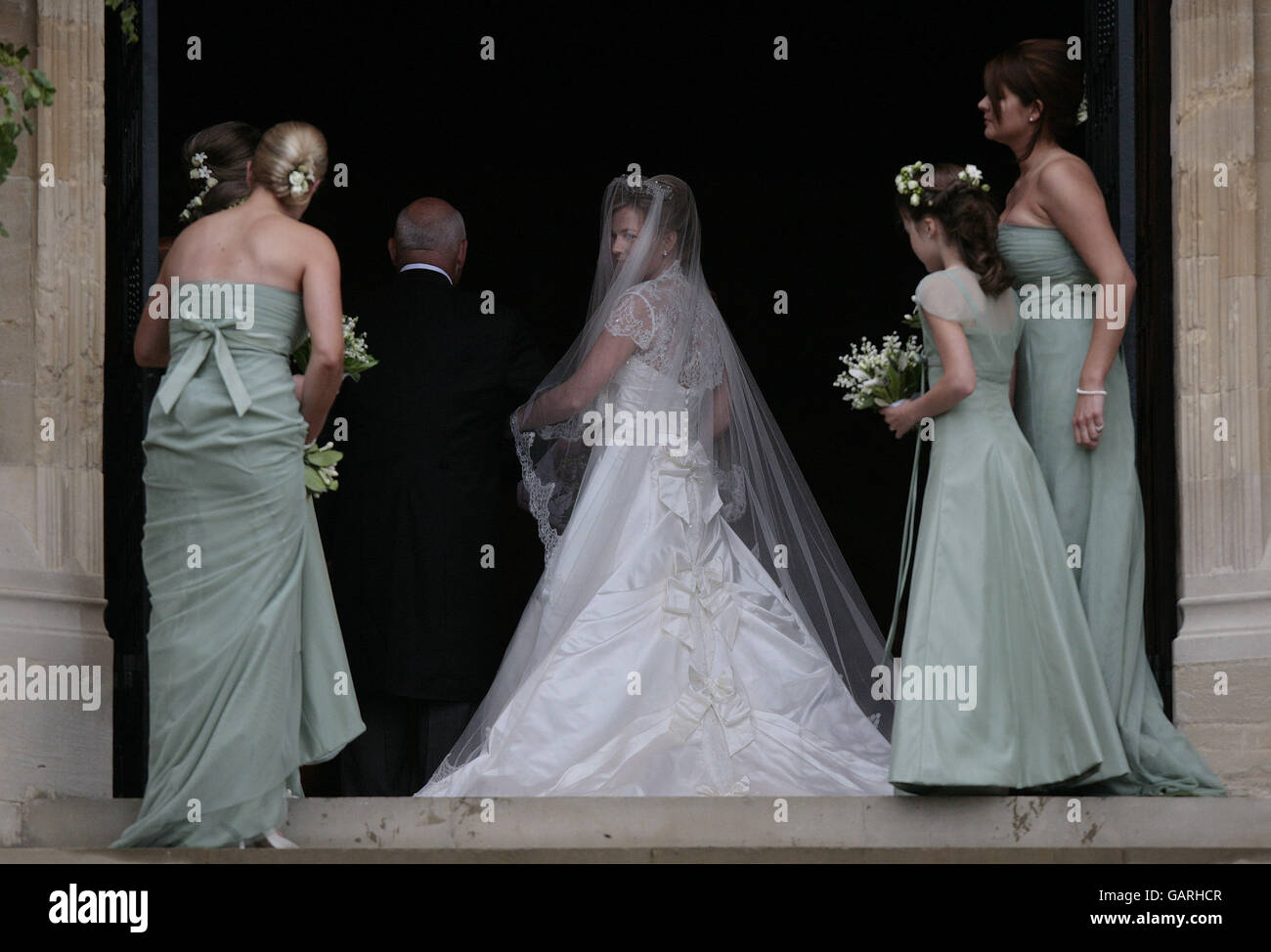 Royalty - Peter Phillips and Autumn Kelly Wedding - St George's Chapel, Windsor Castle Stock Photo