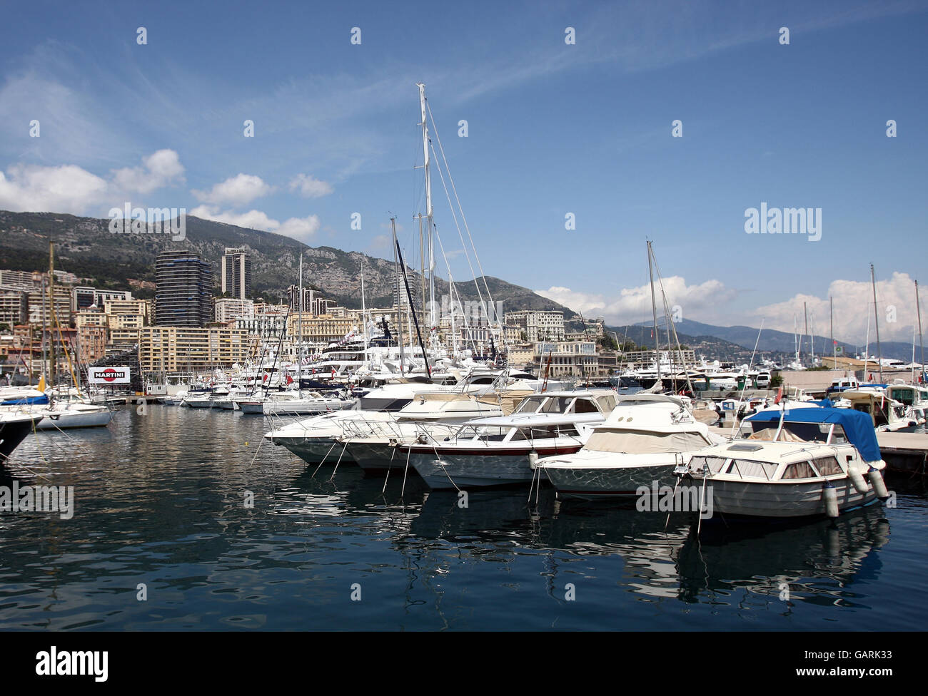 Travel Images, Monaco. Boats in the harbour in Monte Carlo, Monaco. Stock Photo