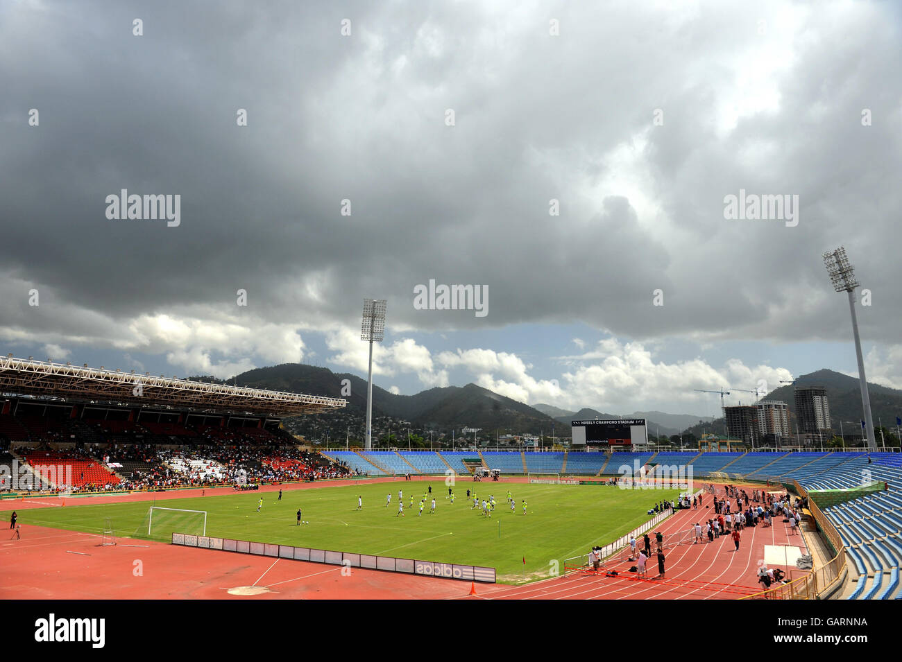 The England squad during a training session at Hasely Crawford Stadium, Port Trinidad Stock Photo - Alamy