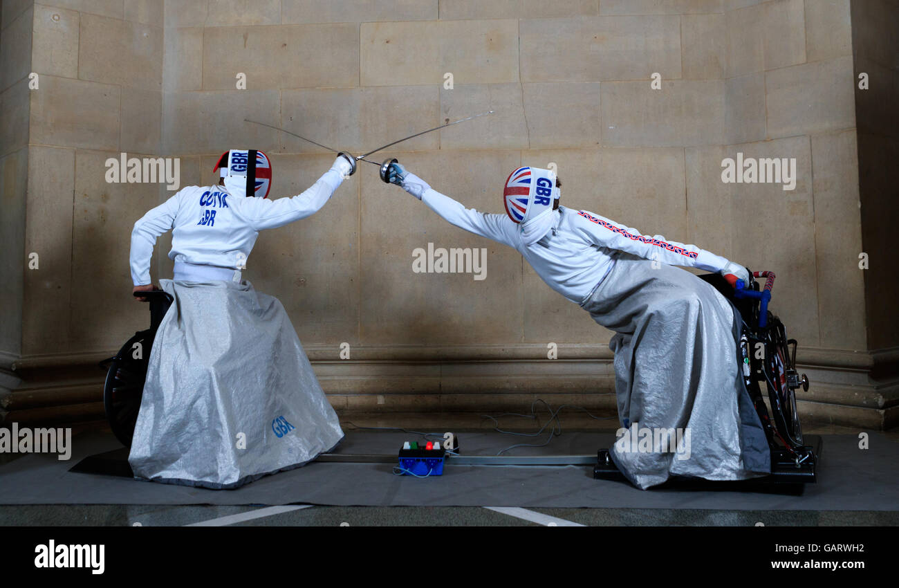 Paralympicsgb Wheelchair Fencer Dimitri Coutya Left And Piers