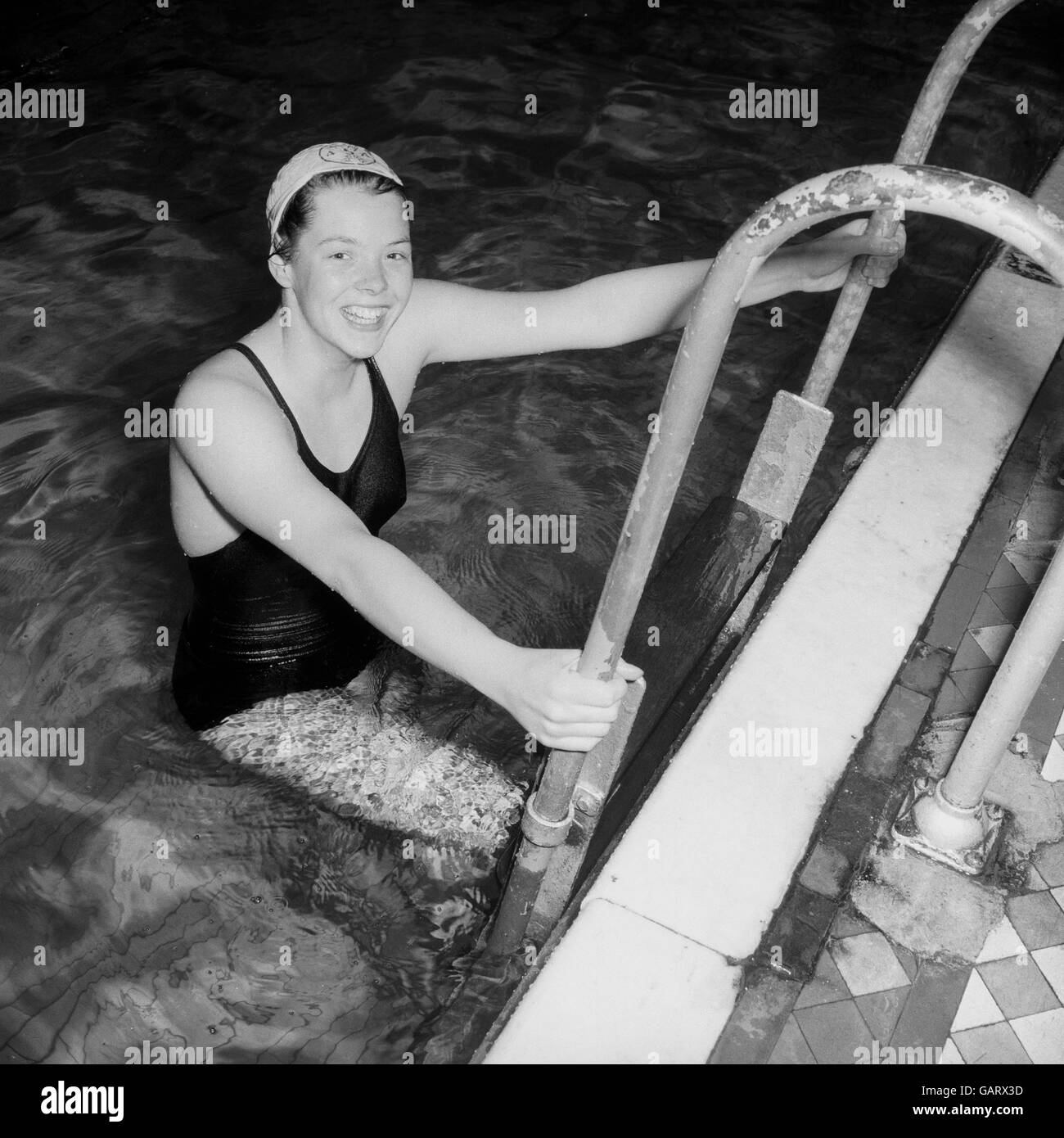 Olympic swimming pool Black and White Stock Photos & Images - Alamy