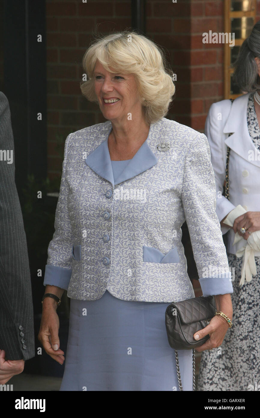 The duchess cornwall visits upton surgery hires stock photography and