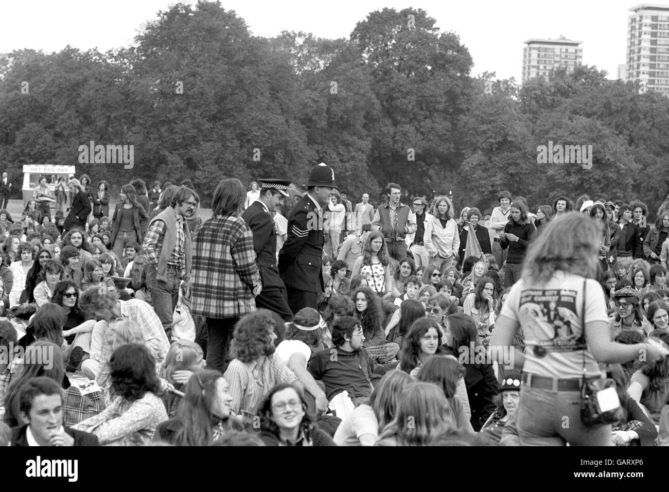 Music - Free Pop Concert - Hyde Park Stock Photo