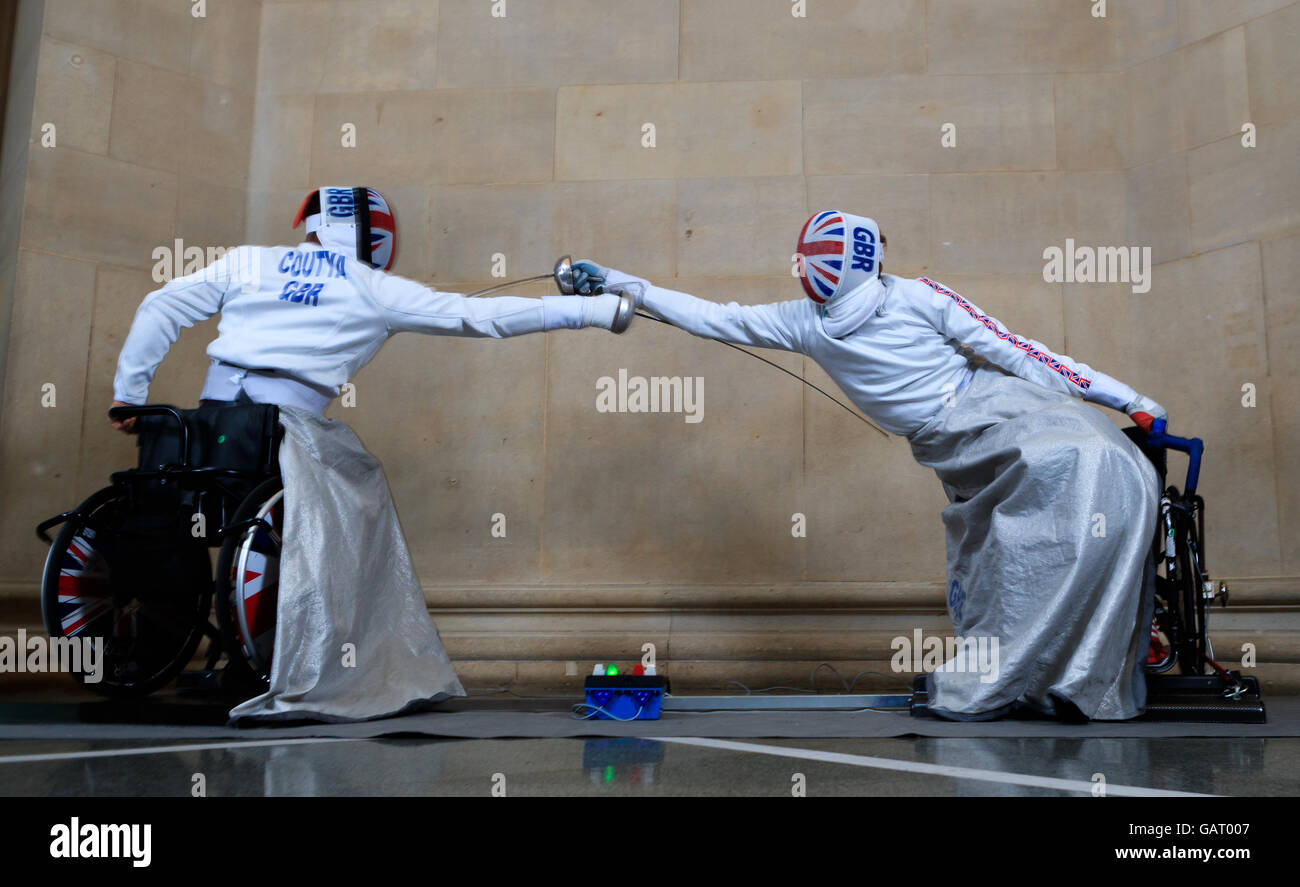 Paralympicsgb Wheelchair Fencer Dimitri Coutya Left And Piers