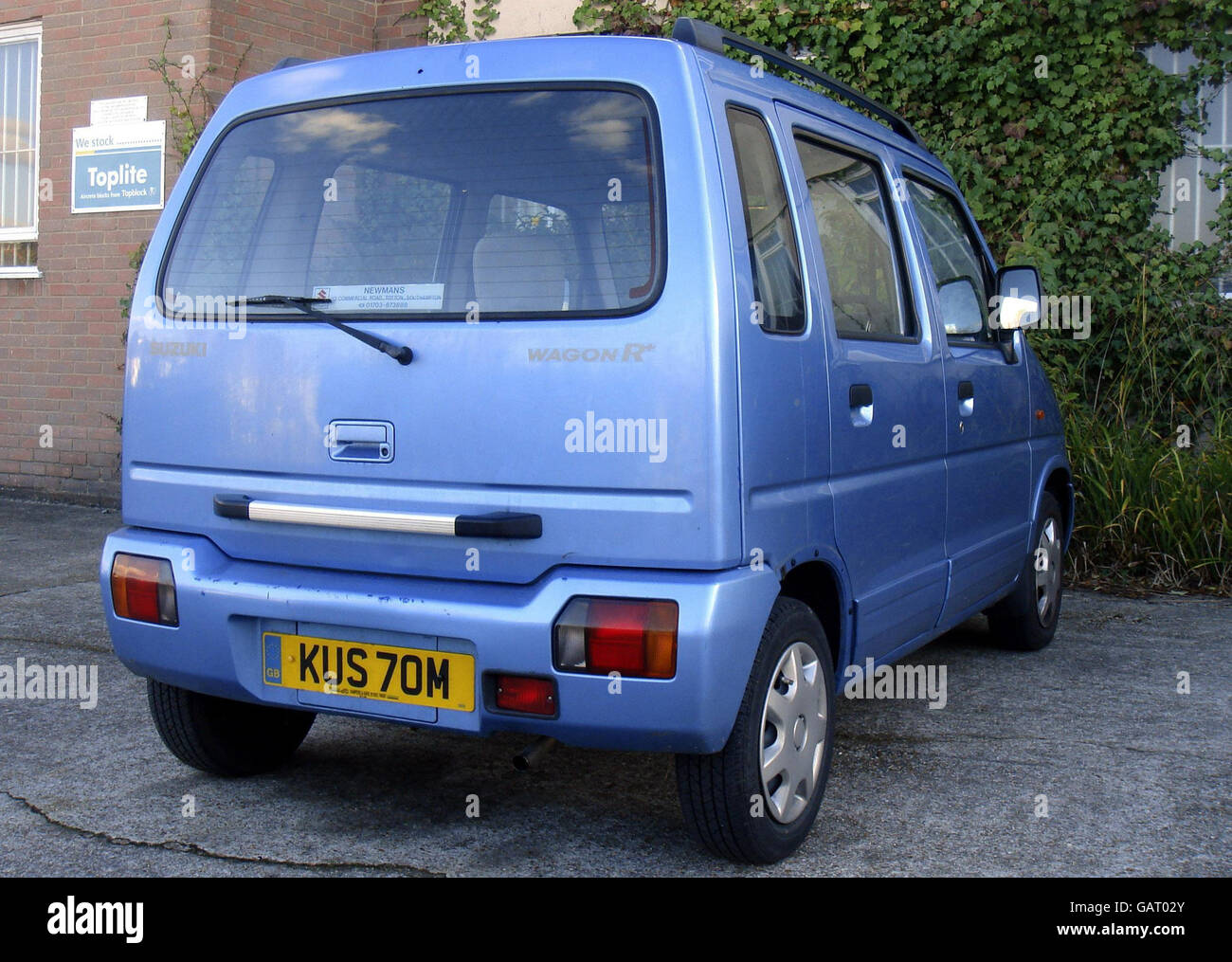 The Suzuki Wagon R before being transformed by Andy Saunders from Poole, Dorset, into a mini Hummer. Stock Photo