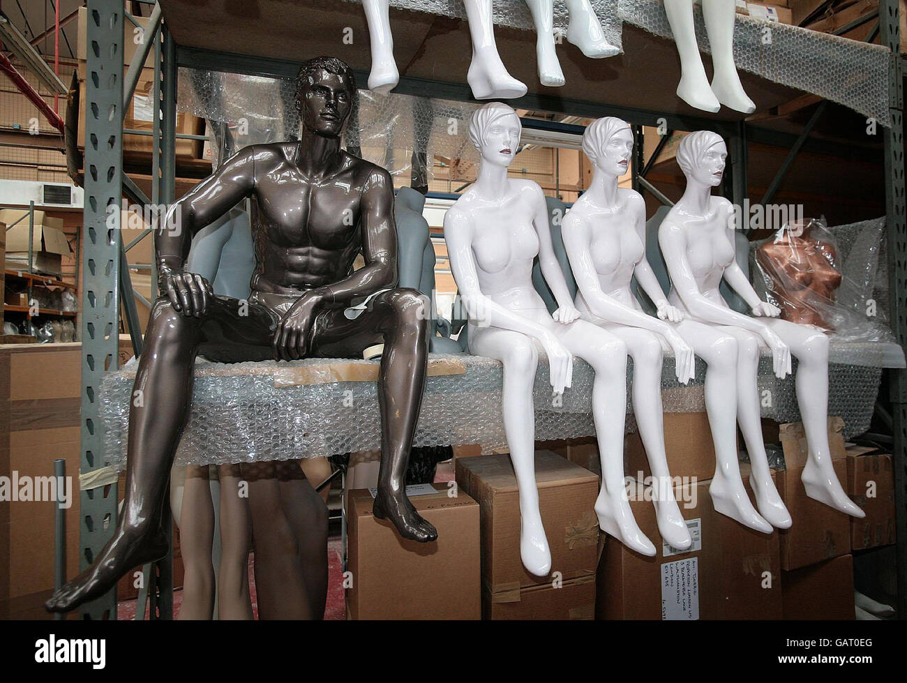 A general view inside 'Proportion London' on Friday May 16, which makes a  huge range of mannequins for numerous high street stores including Marks  and Spencer, Fortnum and Mason, H&M and Topman
