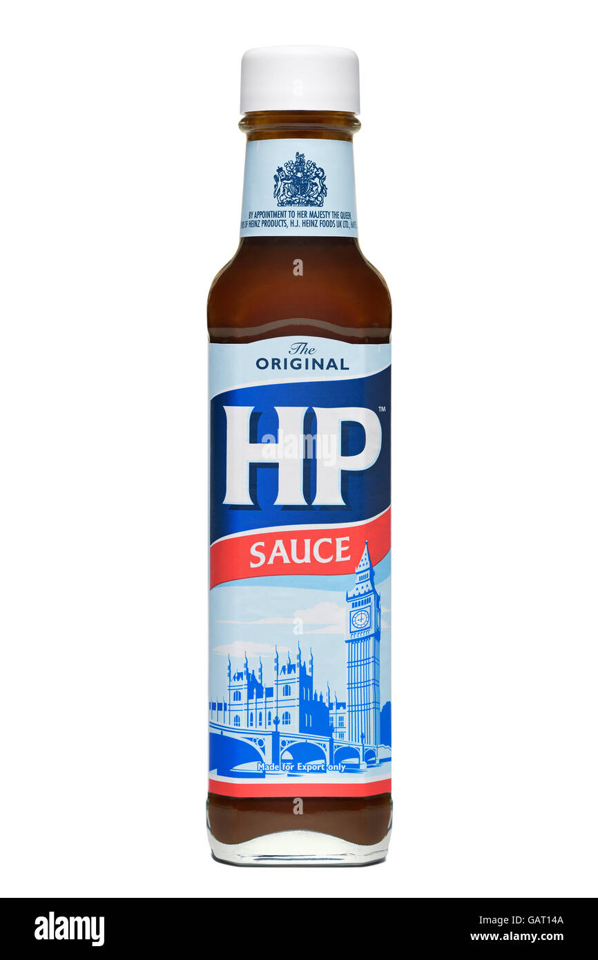 HP Brown Sauce, Cut Out Stock Photo