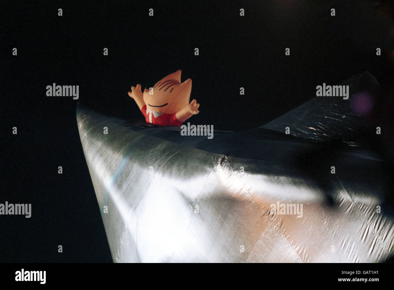 Waves goodbye as the games draw to a close hires stock photography and