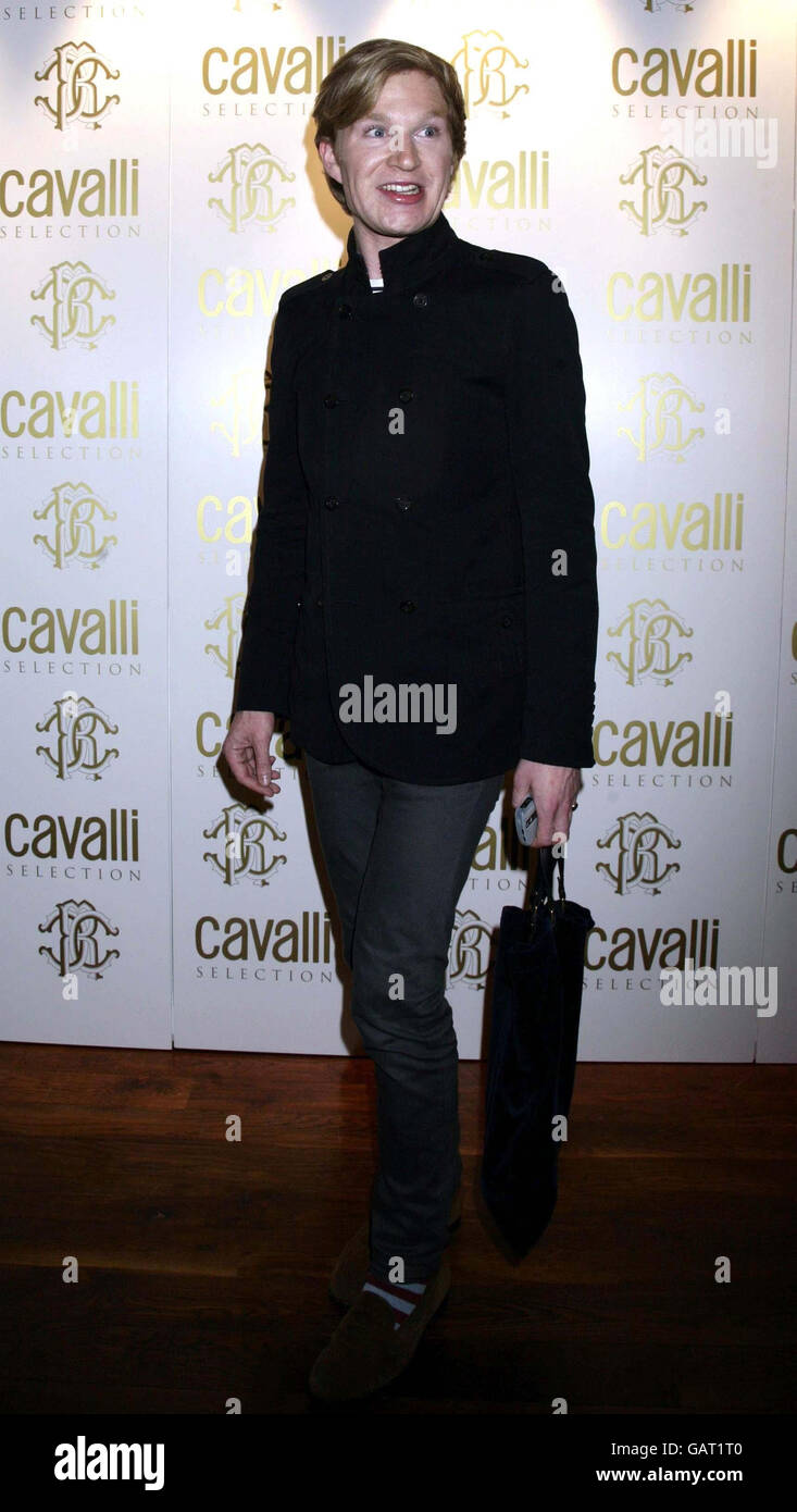 Henry Conway, son of MP Stuart Conway arriving for the launch of Italian designer Roberto Cavalli's 'Cavalli Selection' wine, at 17 Berkeley Street in central London. Stock Photo