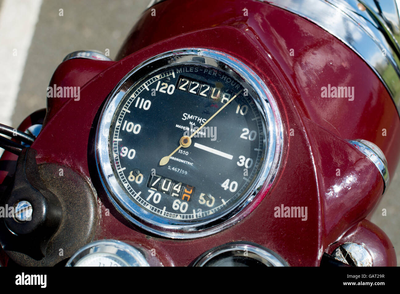 Vintage UK Motorcycle Speedometer Cufflink Set 