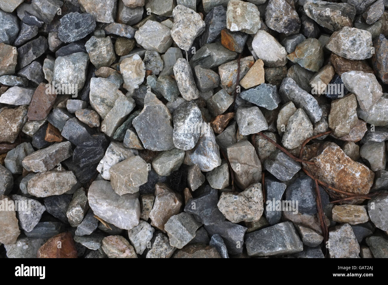 Gravel and pebble in mixed colour Stock Photo Alamy