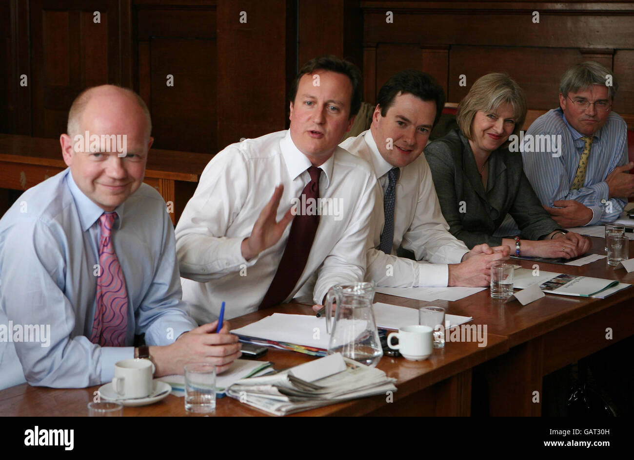 Conservative Party shadow cabinet meeting Stock Photo - Alamy