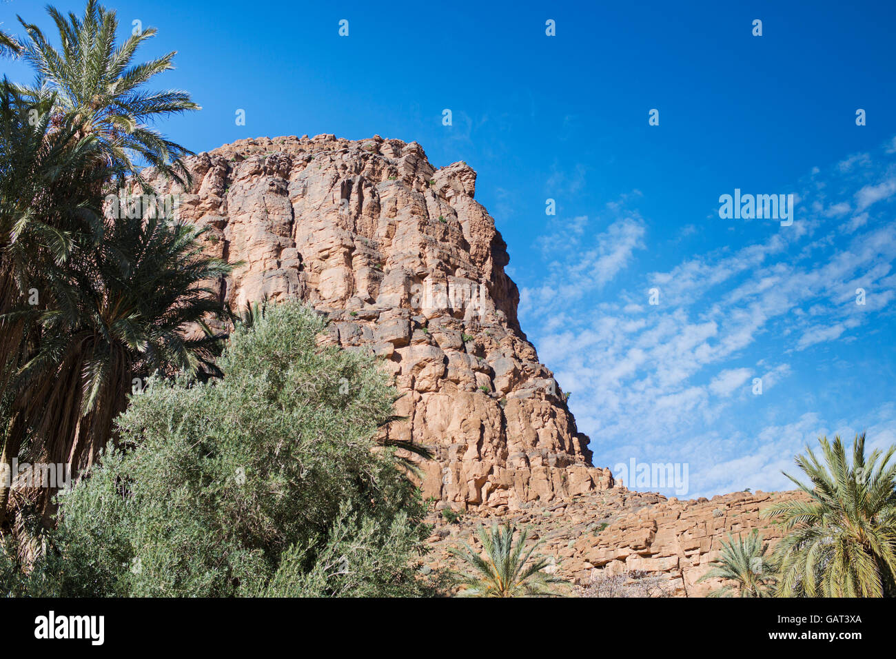 amtoudi gorge in morocco Stock Photo