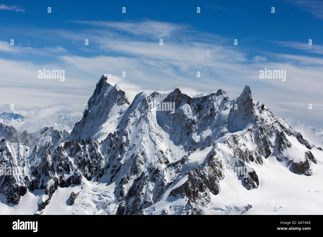 mont blanc in the french alps Stock Photo - Alamy
