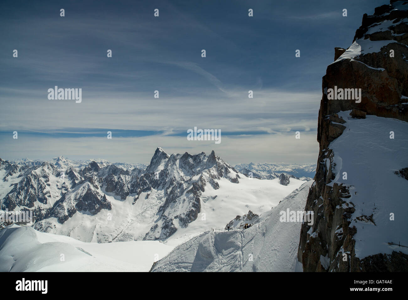 mont blanc in the french alps Stock Photo - Alamy