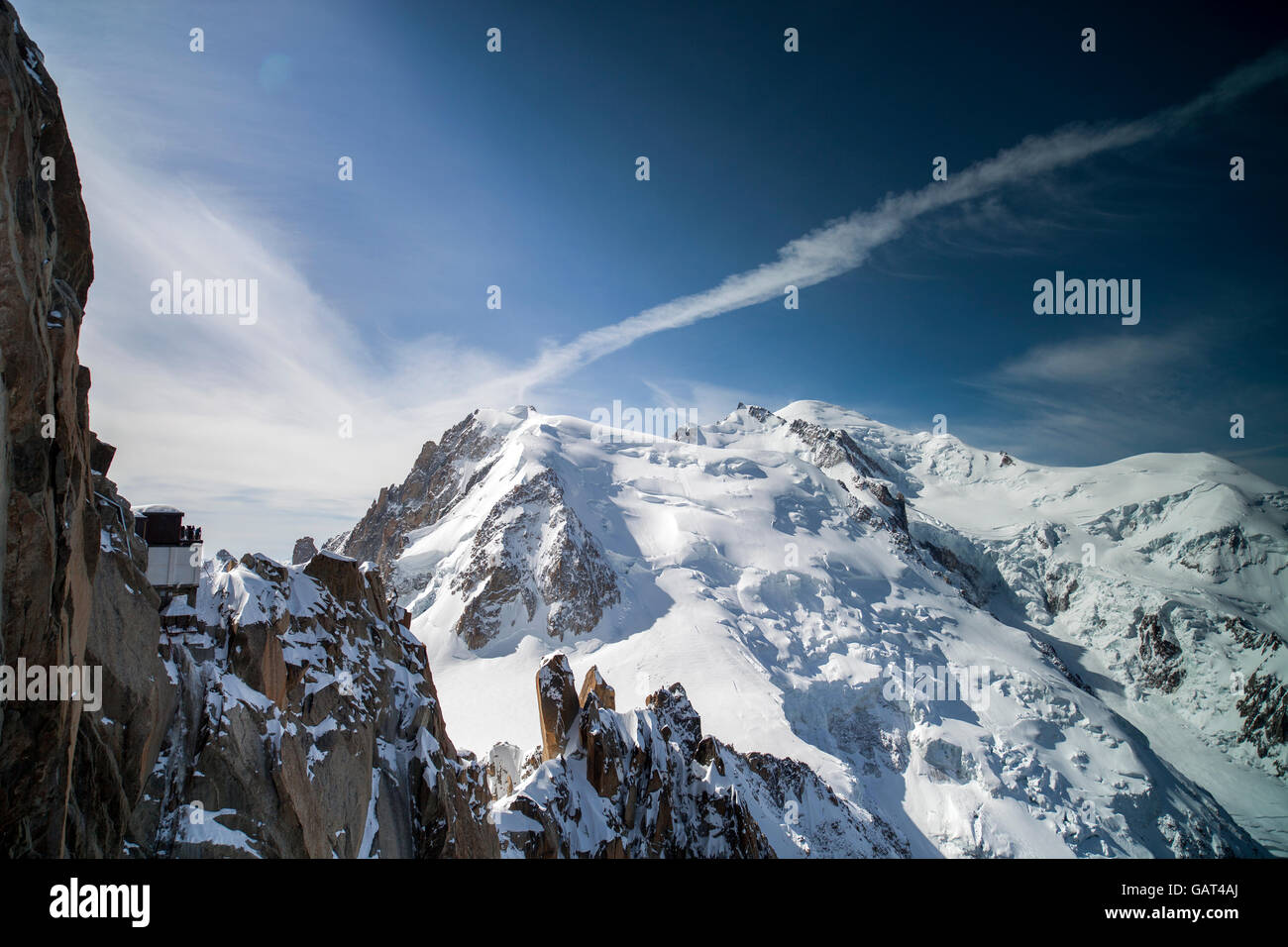 mont blanc in the french alps Stock Photo - Alamy