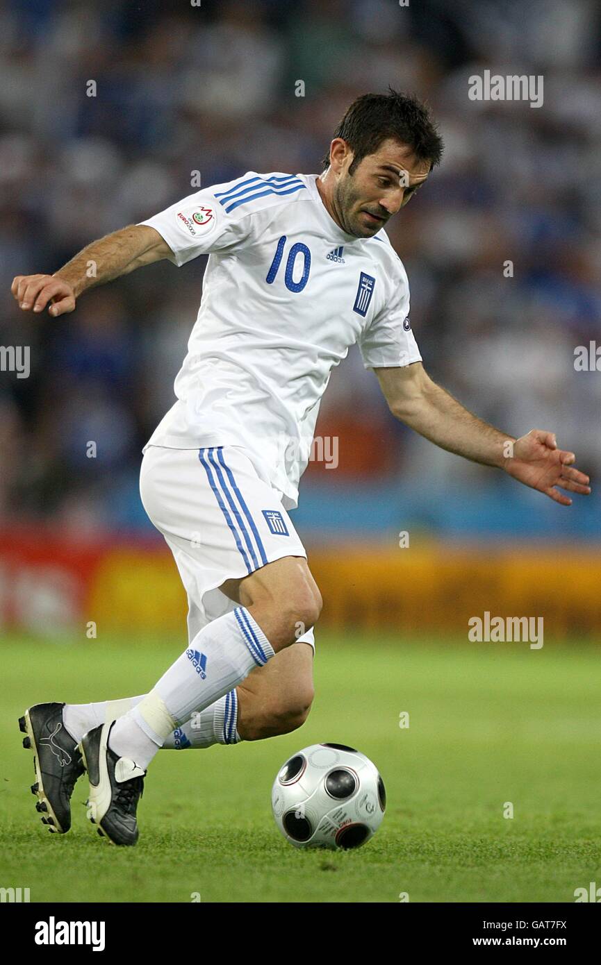 Soccer - UEFA European Championship 2008 - Group D - Greece v Sweden - Wals Siezenheim Stadium. Giorgos Karagounis, Greece Stock Photo