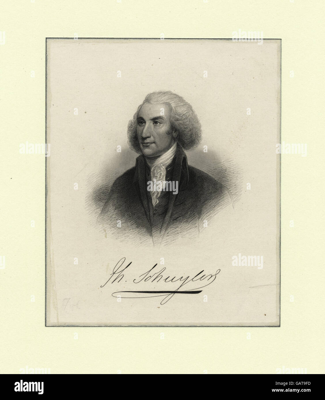 A portrait of Philip Schuyler, a prominent figure in American history ...