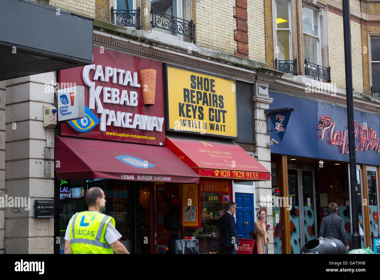 Capital Kebab Takeaway Stock Photo Alamy