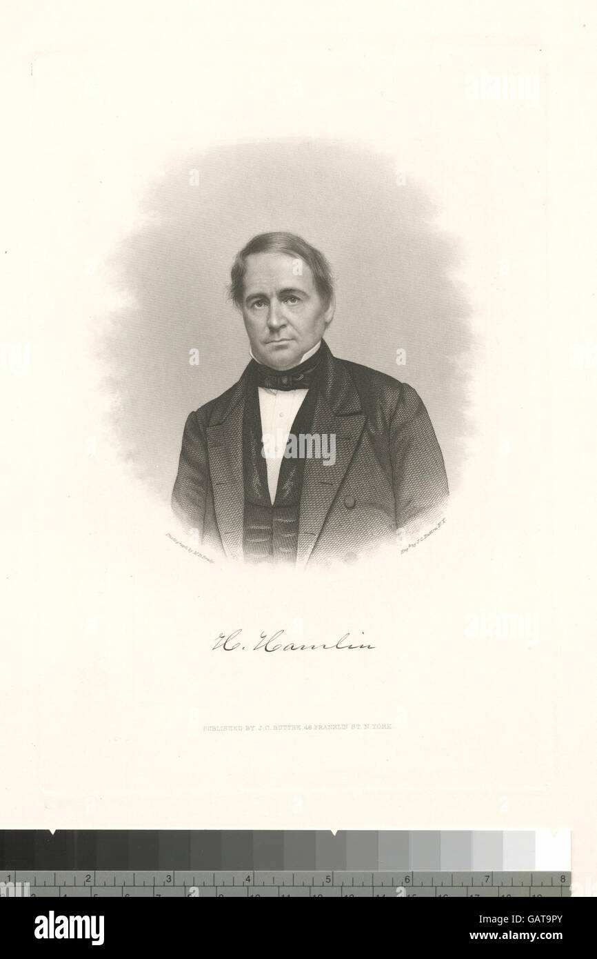 Hannibal Hamlin, the 15th Vice President of the United States, is remembered for his role in the political landscape during the Civil War. His legacy includes advocating for the abolition of slavery and supporting President Lincoln. Stock Photo