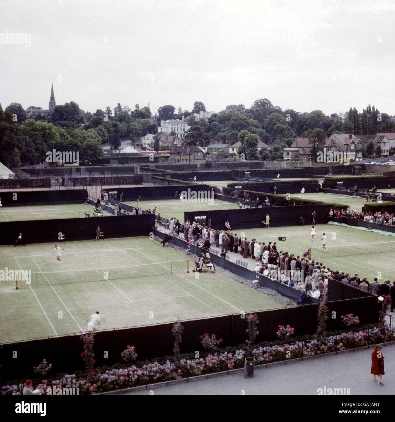 Tennis Wimbledon Championships 1960 All England Club Stock Photo