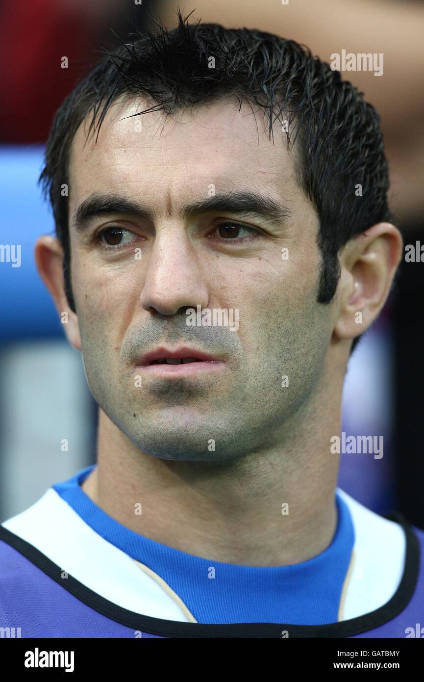 Soccer - UEFA European Championship 2008 - Group D - Greece v Russia - Wals Siezenheim Stadium. Giorgos Karagounis, Greece Stock Photo