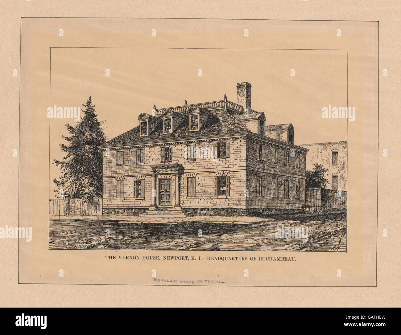 The Vernon house, Newport, R.I., headquarters of Rochambeau ( NYPG94