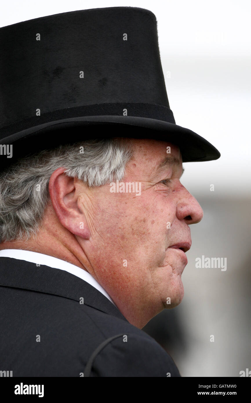 Horse Racing - The 2008 Derby Festival - Derby Day - Epsom Downs Racecourse. Sir Michael Stoute, Trainer Stock Photo
