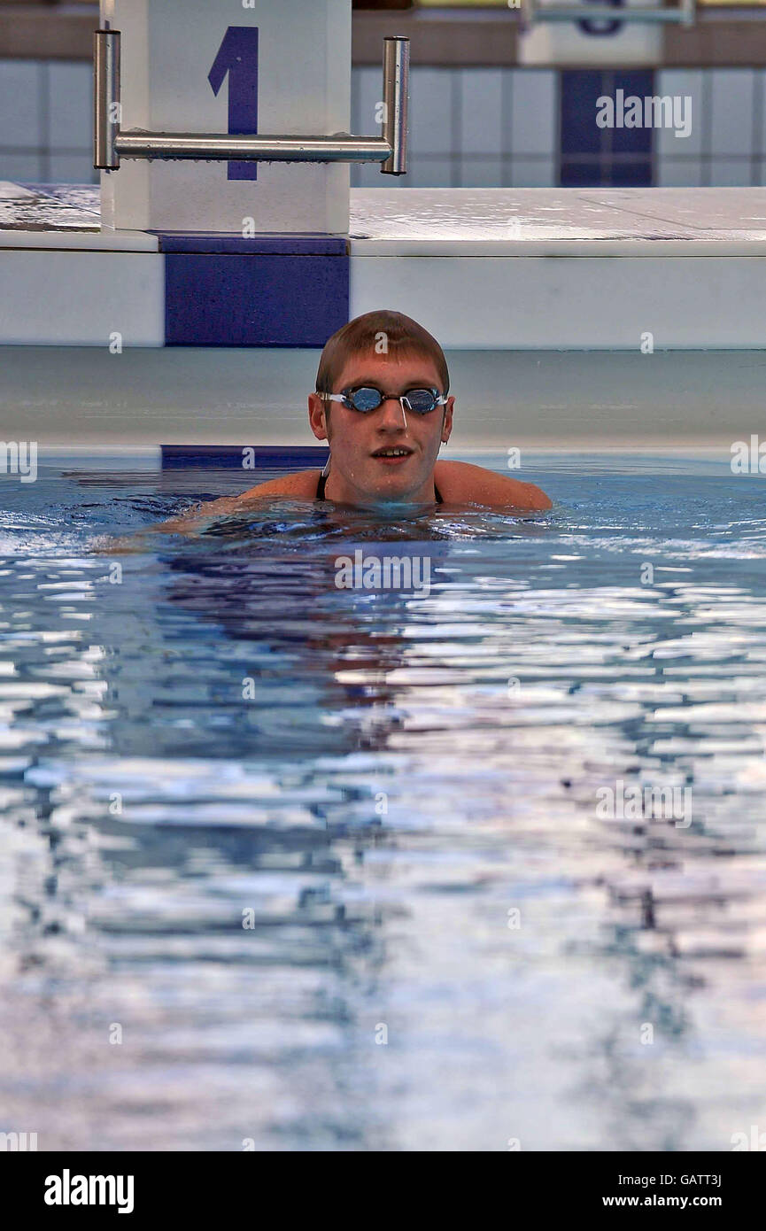 Olympics - Swimming - David Davies Press Day - Cardiff International Pool Stock Photo