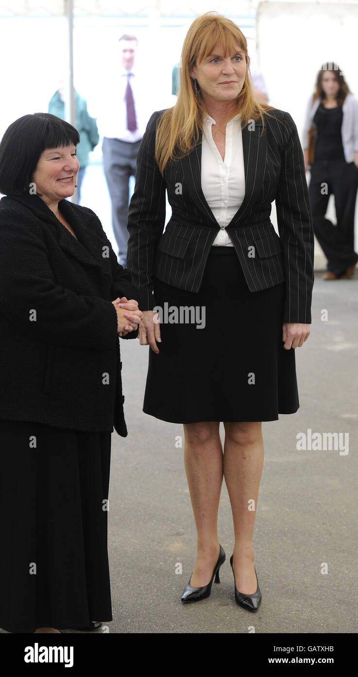 Duchess of York returns to Hull Stock Photo
